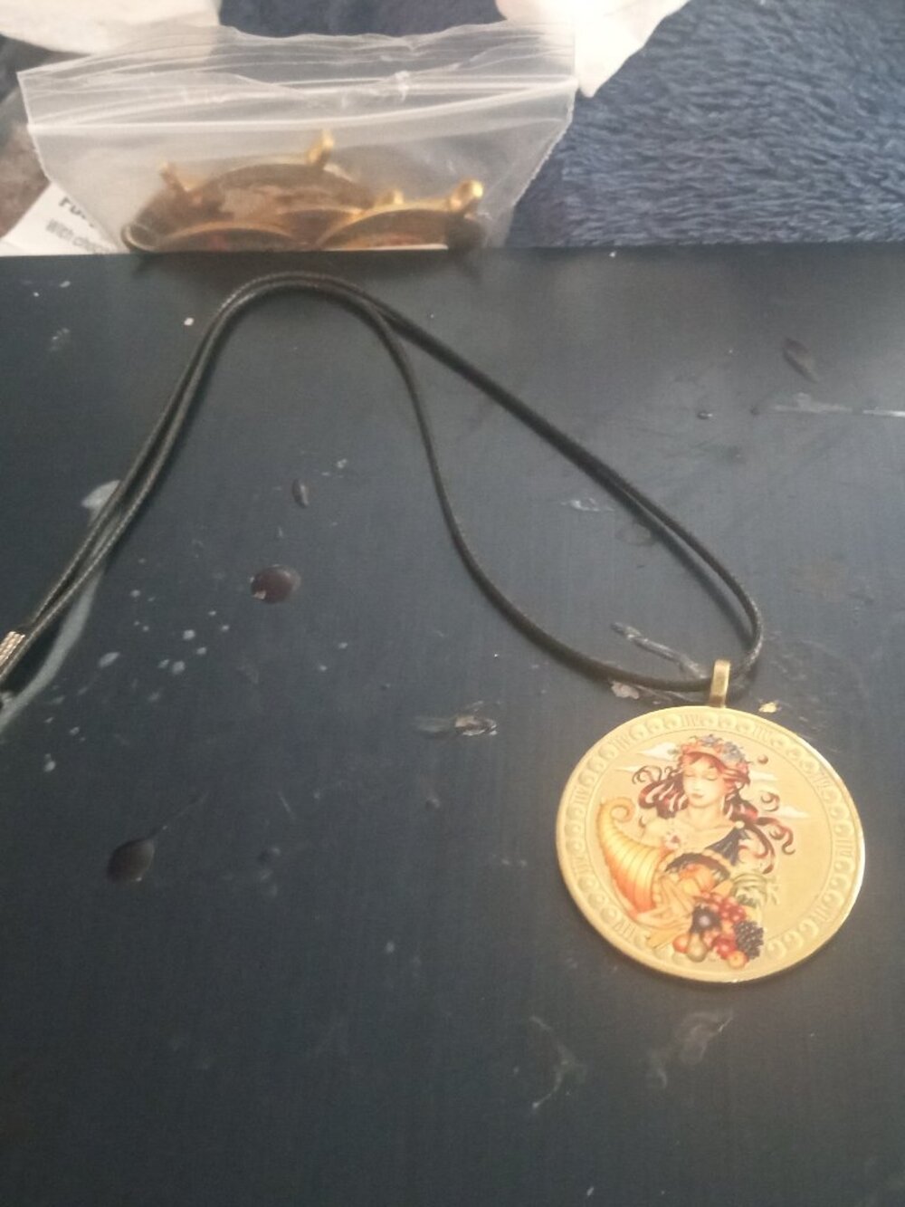 Handmade Gold Plated Constellation Zodiac Virgo Necklace